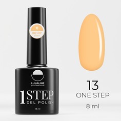 Гель-лак для ногтей Luna Line One Step, тон 13, однофазный, рекомендован для педикюра