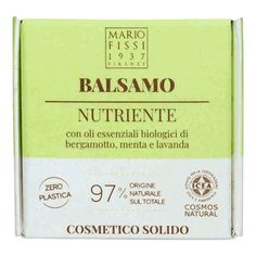 Твердый шампунь Mario Fissi 1937 Solid cosmetics Nutriente питание 50 г