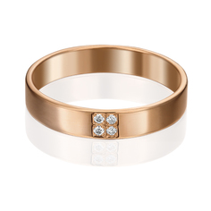 Кольцо из красного золота с бриллиантом р. 21 PLATINA jewelry 01-1131-00-101-1110-30