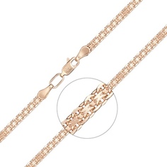 Браслет из красного золота р. 18,5 PLATINA jewelry 22-2003-080-1110-17