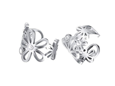 Серьги каффы из бижутерного сплава 4Love4You PR-KF-027, фианит