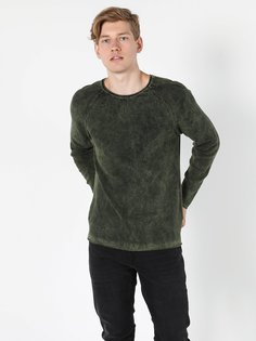 Джемпер мужской Colins CL1056021_Q1.V1 хаки XL Colins