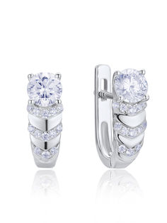 Серьги из серебра VALTERA 111315, фианит