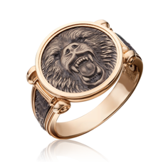 Кольцо из белого золота/красного золота р. 21,5 PLATINA jewelry 01-5300-00-000-1111-42