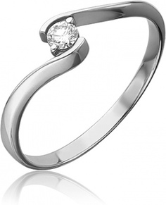 Кольцо помолвочное из золота с бриллиантом р. 15 PLATINA jewelry 01-0691-00-101-1120-30