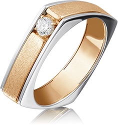 Кольцо помолвочное из золота с бриллиантом р. 17 PLATINA jewelry 01-5133-00-101-1111-30