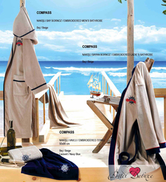 Халат унисекс Ecocotton eco105719 бежевый M