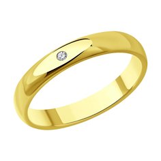 Кольцо из серебра р. 17 SOKOLOV 87010090, бриллиант