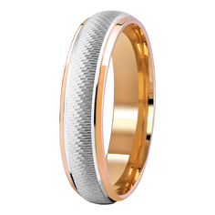 Кольцо из комбинированного золота р. 19 Юверос 100411-К