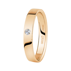 Кольцо из красного золота с бриллиантом р. 16 Юверос кл 0099-к