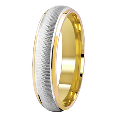 Кольцо из комбинированного золота р. 19,5 Юверос 100411