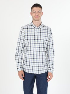Рубашка мужская Colins CL1059763_Q1.V1 белая L