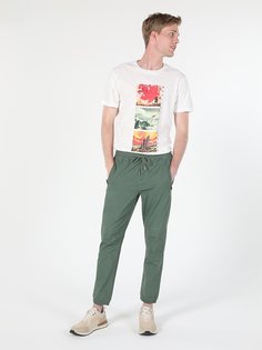 Брюки мужские Colins CL1060060_Q1.V1_GRN зеленые S