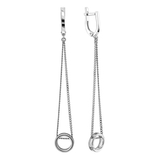 Серьги-подвески из серебра Юверос 402002-896