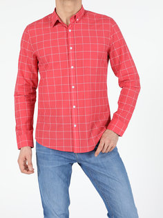 Рубашка мужская Colins CL1049283_Q1.V1_RED красная S