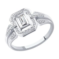 Кольцо из белого золота с бриллиантом р. 18 SOKOLOV Diamonds 1012182