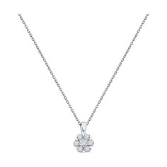 Колье из белого золота 50 см SOKOLOV Diamonds 1070261-3, бриллиант
