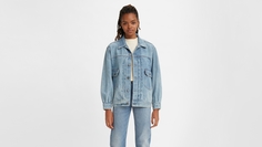 Джинсовая куртка женская Levis Women Tucked Type II Trucker Jacket голубая L Levis®