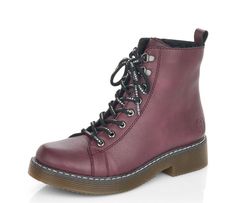 Ботинки женские Rieker 70001/35 бордовые 37 RU