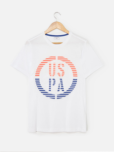 Футболка мужская U.S. POLO Assn. g081sz0110pekin белая 2XS