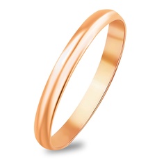 Кольцо обручальное из красного золота р. 21,5 585Gold 601006224