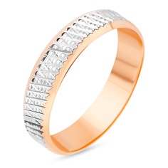 Кольцо обручальное из красного золота р. 16,5 585Gold 601005949