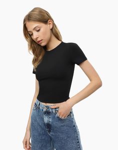 Футболка женская Gloria Jeans GKT020716 черная XS