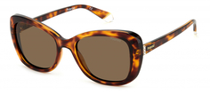 Солнцезащитные очки женские Polaroid PLD 4132/S/X коричневые