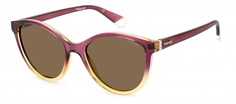 Солнцезащитные очки женские Polaroid PLD 4133/S/X коричневые