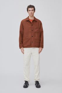 Рубашка мужская H&M 1070706002 коричневая XL