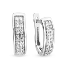 Серьги из белого золота 585Gold 102004915, бриллиант