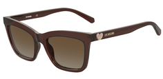 Солнцезащитные очки женские MOSCHINO LOVE MOL057/S коричневые