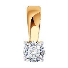 Кулон из красного золота Diamant 51-230-02360-1, бриллиант
