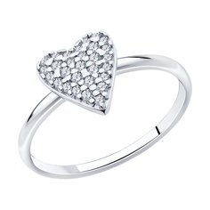 Кольцо из серебра р. 20 SOKOLOV 94014053, фианит