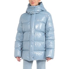 Пуховик женский Maison David MLY007-3 голубой 2XL