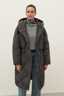 Пуховик-пальто женский Finn Flare FAD11031 серый XS