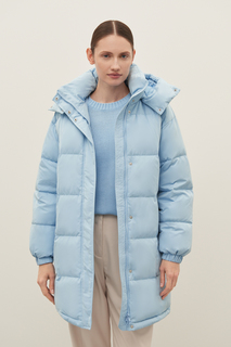 Пуховик-пальто женский Finn Flare FAD11016 голубой XS