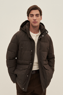 Куртка мужская Finn Flare FAD21047 коричневая XL