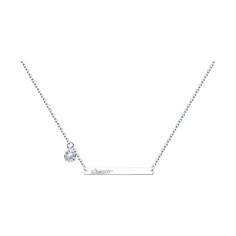 Колье из серебра 40 см SOKOLOV 94070463-9, фианит
