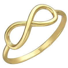 Кольцо из желтого золота р. 16,5 Эстет 01К036889