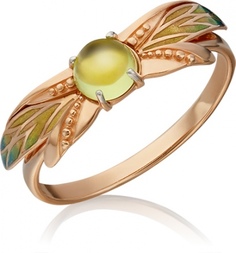 Кольцо из красного золота р. 17 PLATINA jewelry 01-5455-00-205-1110-57, эмаль
