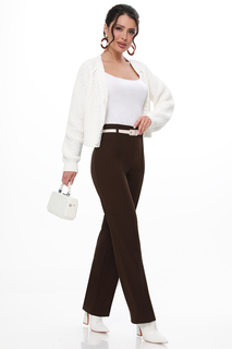 Брюки женские DSTrend Без сомнений коричневые 54