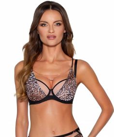 Бюстгальтер женский Novika Sauvage №01 U push-up коричневый 65G