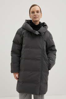 Пуховик-пальто женский Finn-Flare FWD11065 серый XS