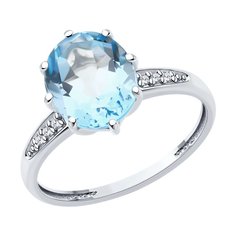 Кольцо из серебра р. 19 Diamant 94-310-02054-1, фианит/топаз