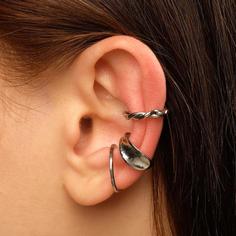 Серьги каффы из бижутерного сплава Queen Fair 5399680, без вставки