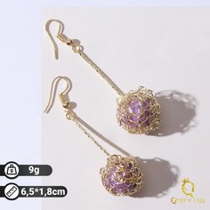 Серьги подвески из бижутерного сплава Queen Fair 3005585, пластик