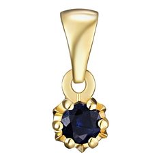 Кулон из серебра Ювелирочка 502867, сапфир