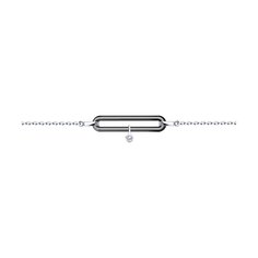 Браслет из серебра р. 16 Diamant 94-150-01857-1, фианит