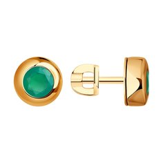 Серьги из красного золота SOKOLOV 728767, агат